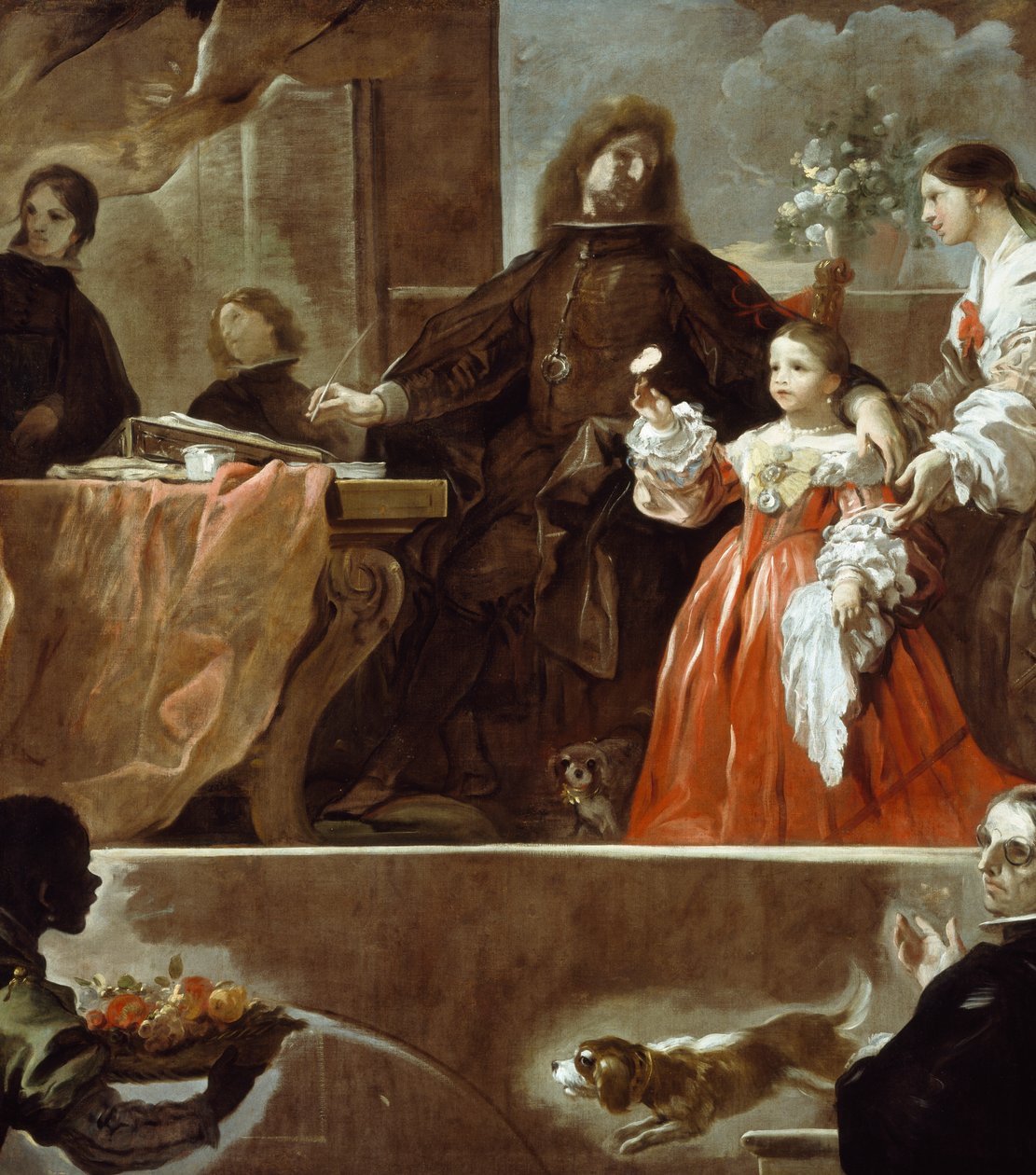 Pocta Velazquezovi za hraběte ze Santiestebanu od Luca Giordano
