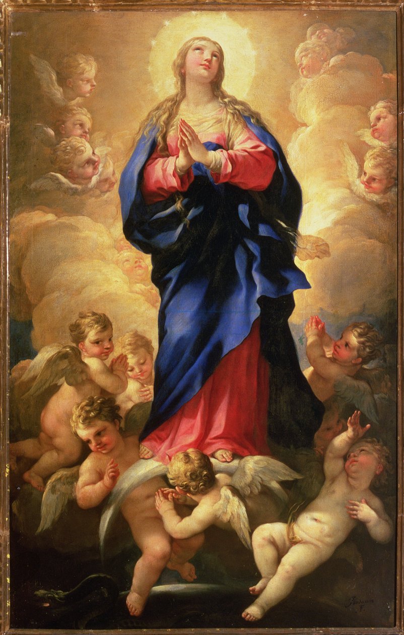 neposkvrněné početí od Luca Giordano