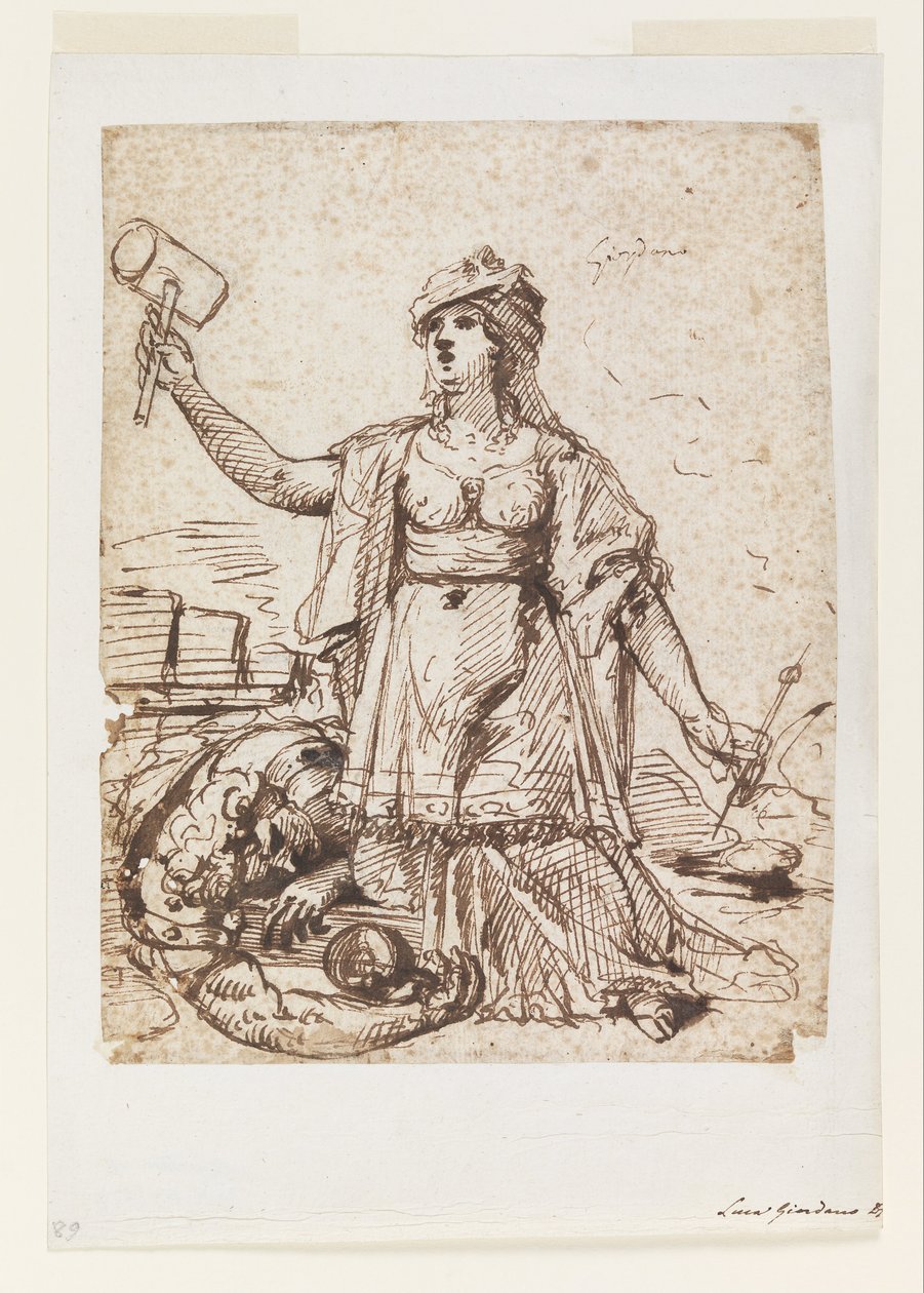 Jael a Sisera od Luca Giordano