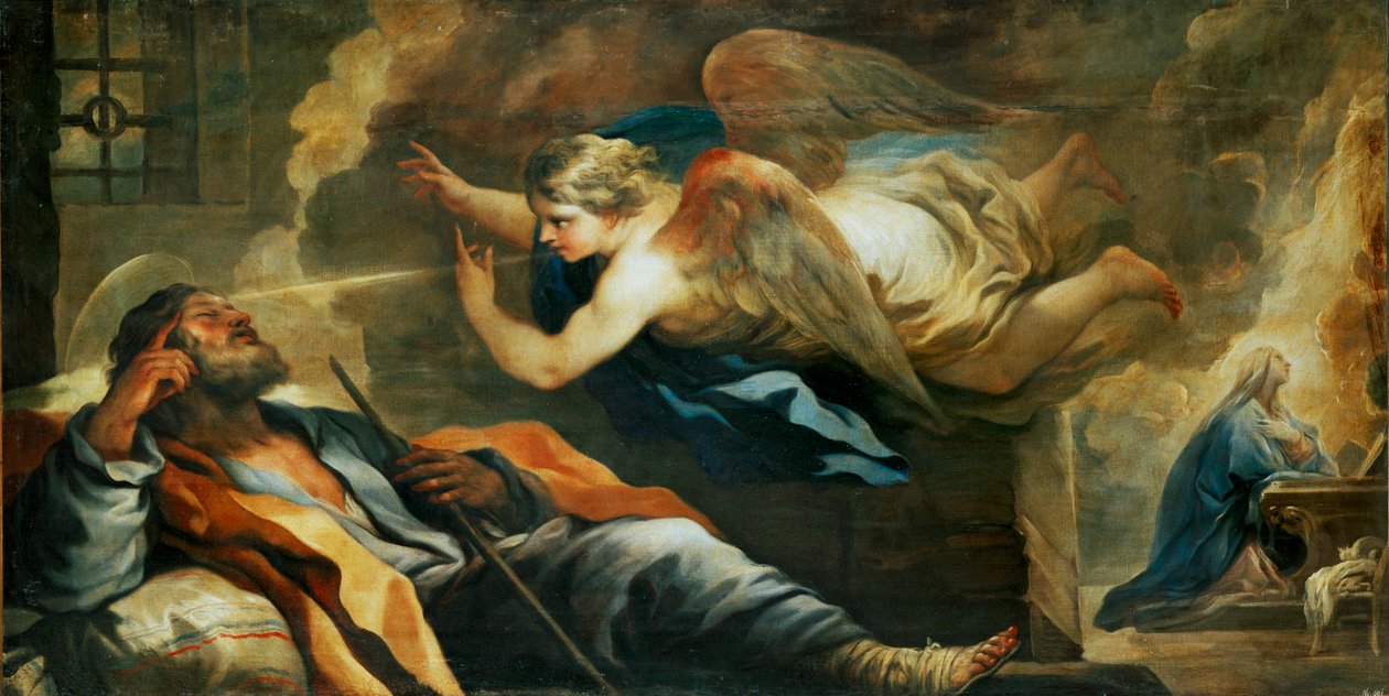Josefův sen ... (malba na plátně) od Luca Giordano