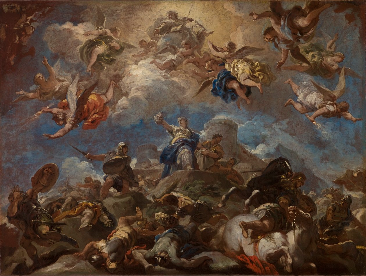 Judith zobrazující hlavu Holoferna od Luca Giordano