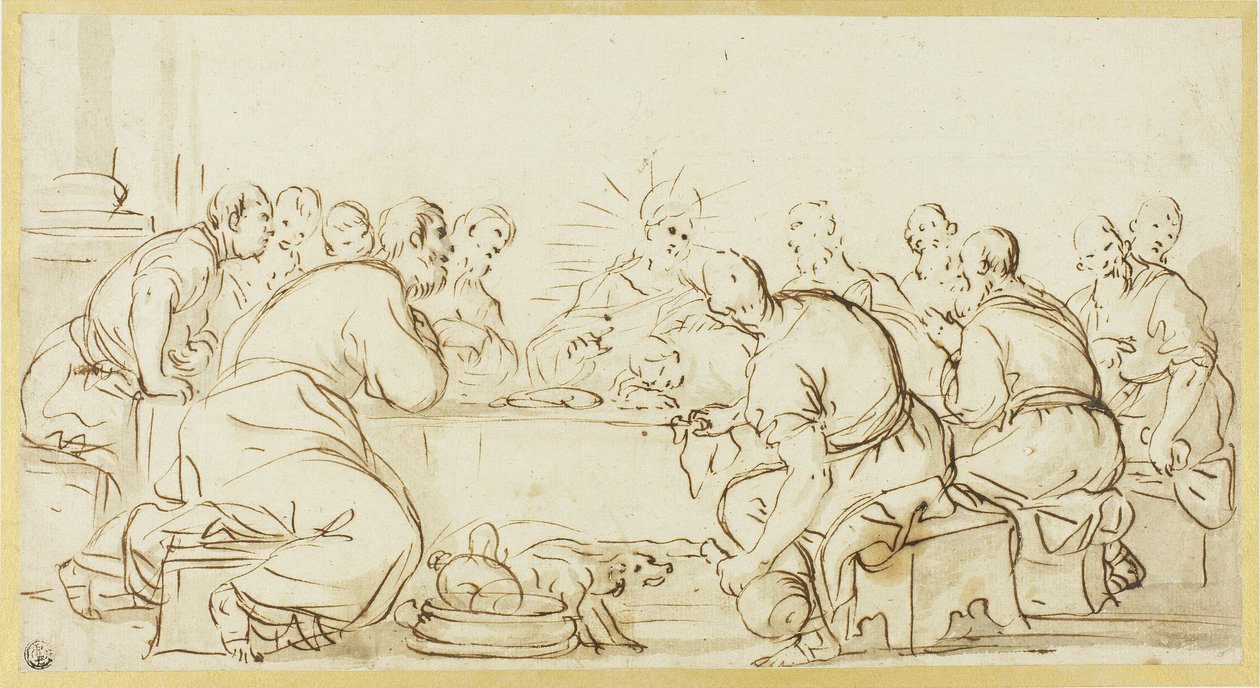 Poslední večeře od Luca Giordano