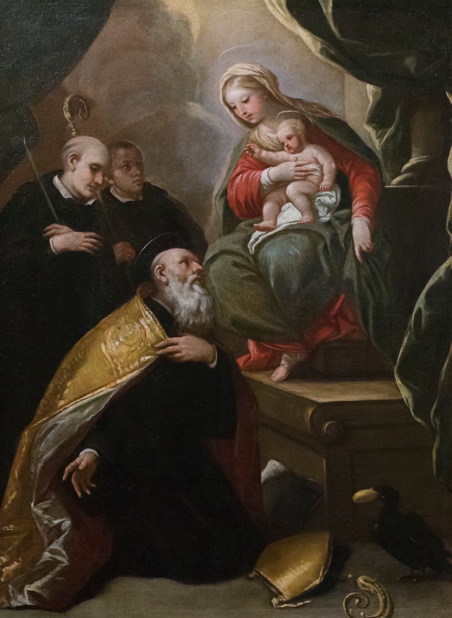 Madona a dítě se svatými od Luca Giordano