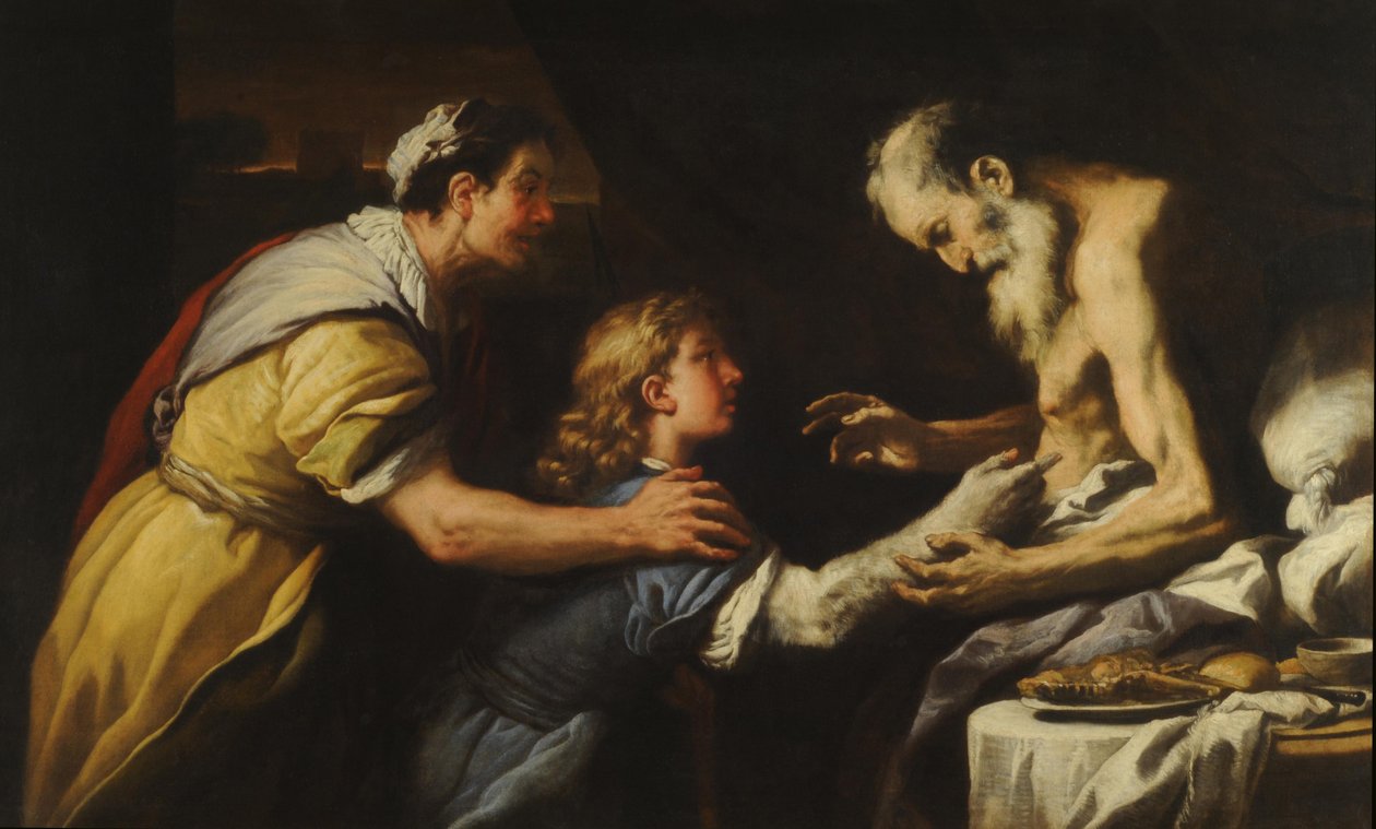 Představení Jákoba Izákovi (olej na plátně) od Luca Giordano