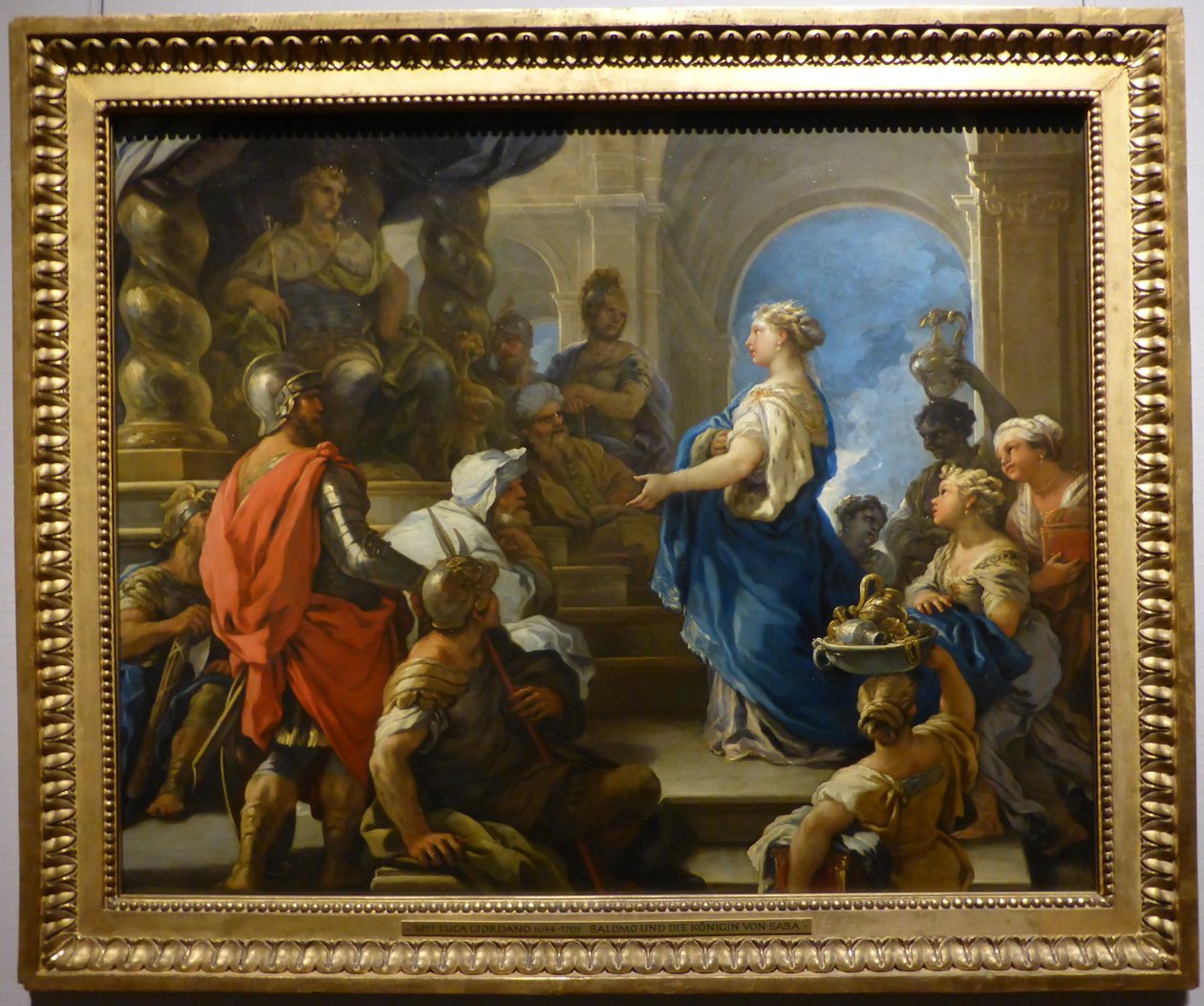 Salomo und die Königin von Saba od Luca Giordano