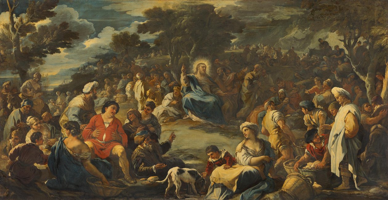 Nasycení deseti tisíců (zázračné rozmnožení chleba) od Luca Giordano