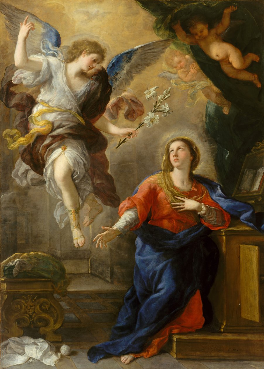 Zvěstování, 1672. od Luca Giordano