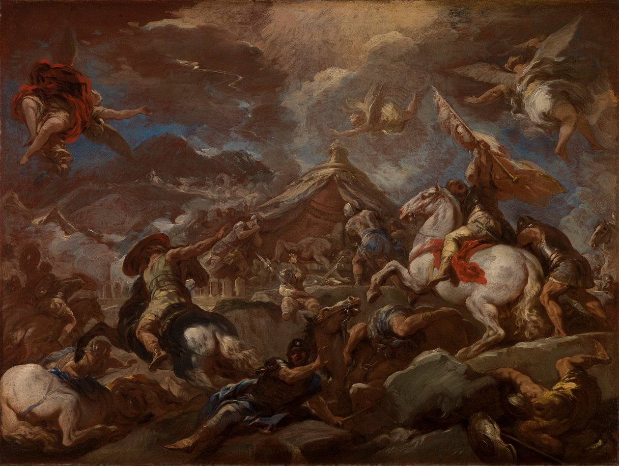 Objev Holofernova těla od Luca Giordano
