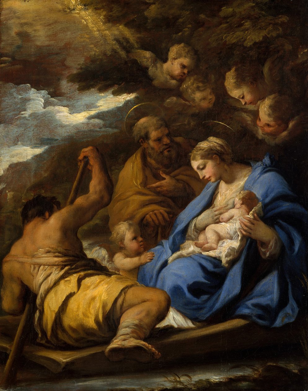Útěk do Egypta. od Luca Giordano