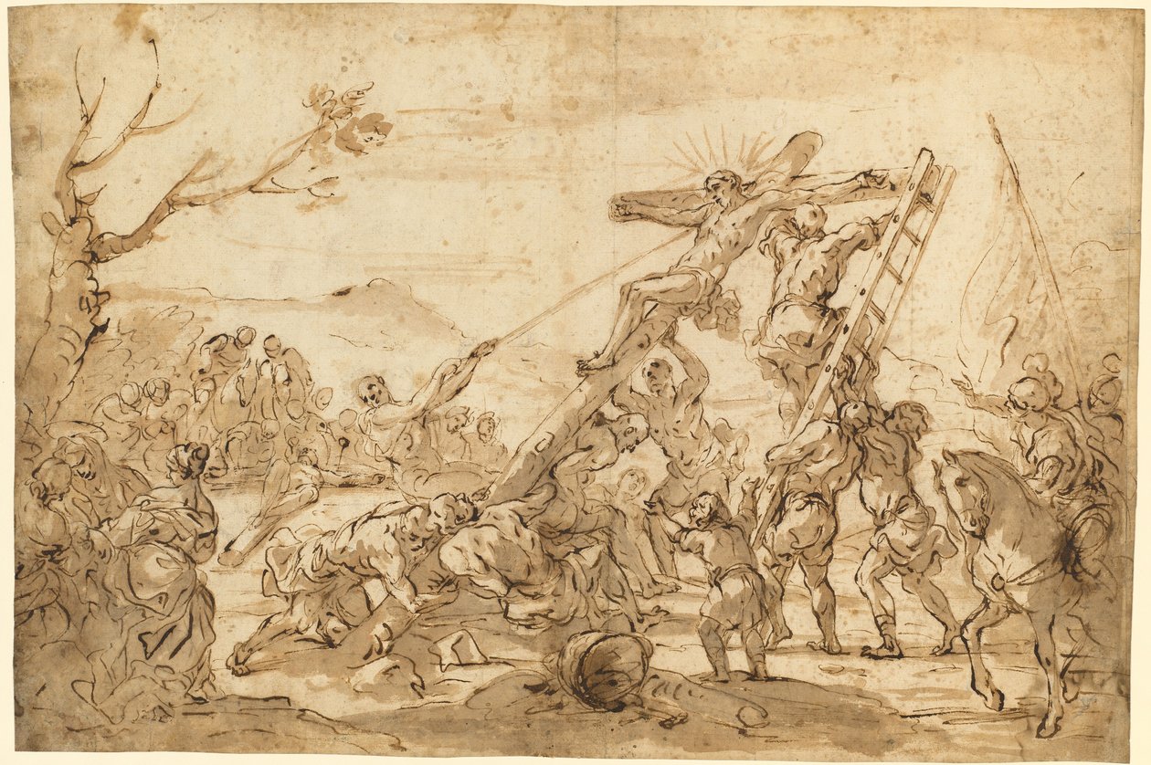 Vzkříšení kříže od Luca Giordano