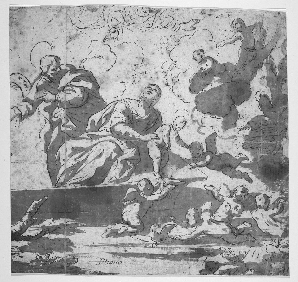 Přechod Nilu při útěku do Egypta od Luca Giordano