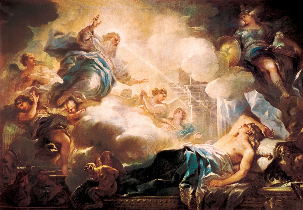 Sen krále Salomona, c. 1693 (olej na plátně) od Luca Giordano