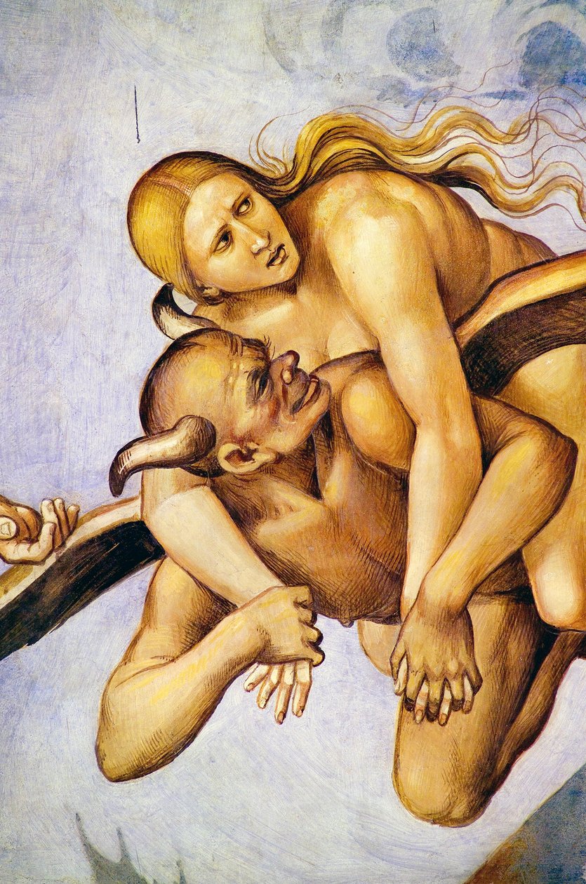 Zatraceni v pekle, z cyklu fresek Poslední soud od Luca Signorelli