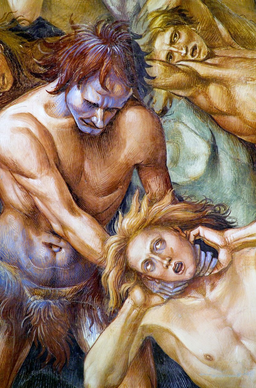 Zatraceni v pekle, z cyklu fresek Poslední soud od Luca Signorelli