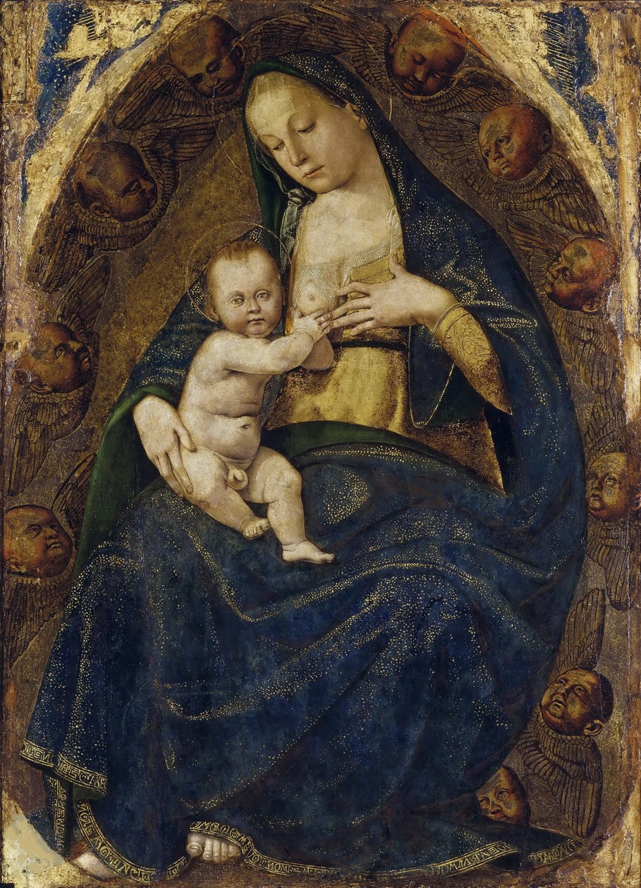Kojící Madonna, c. 1482-1485. od Luca Signorelli