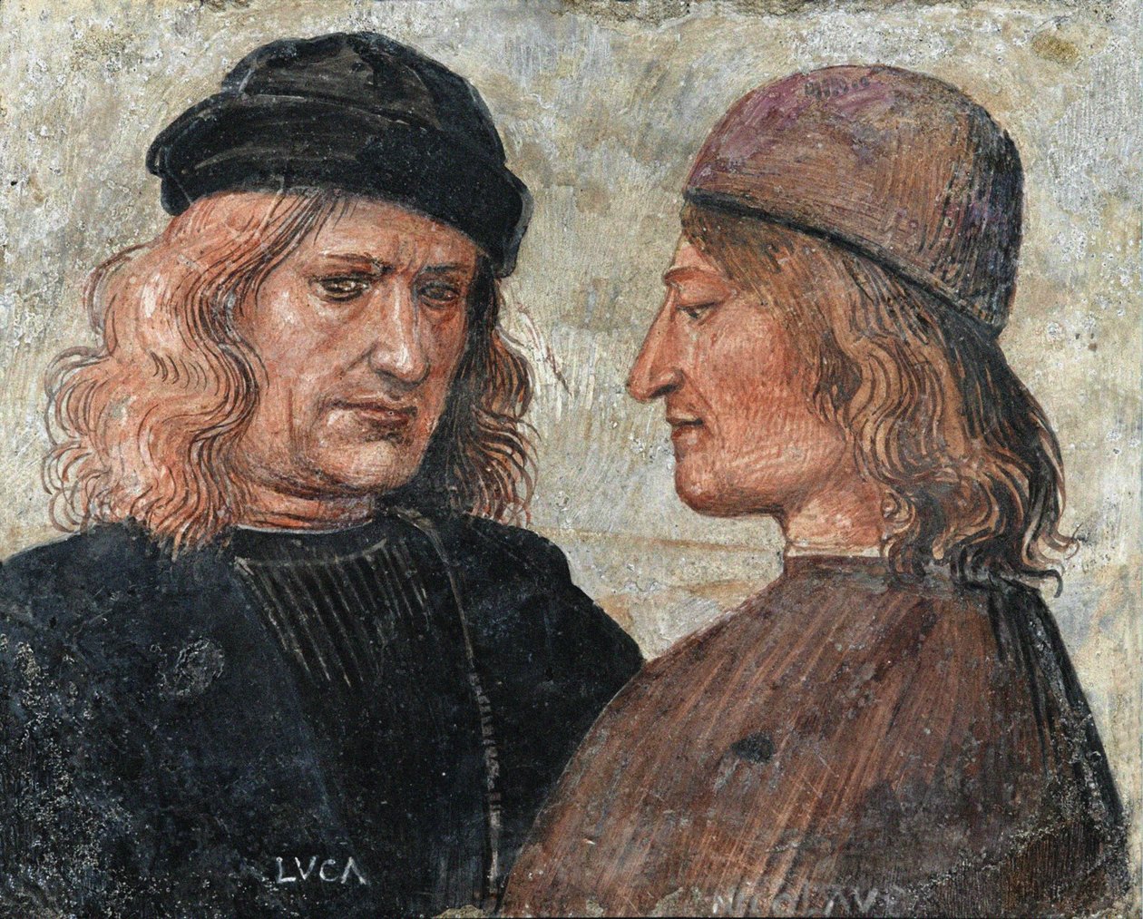 Autoportrét s Niccolò od Angelo Franchi, c. 1504. od Luca Signorelli