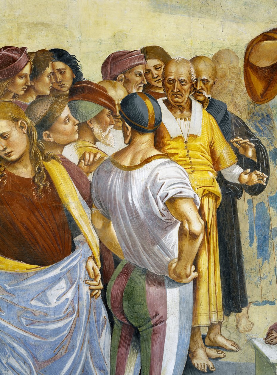 Cyklus Kázání a činy Antikrista z Posledního soudu (detail) od Luca Signorelli