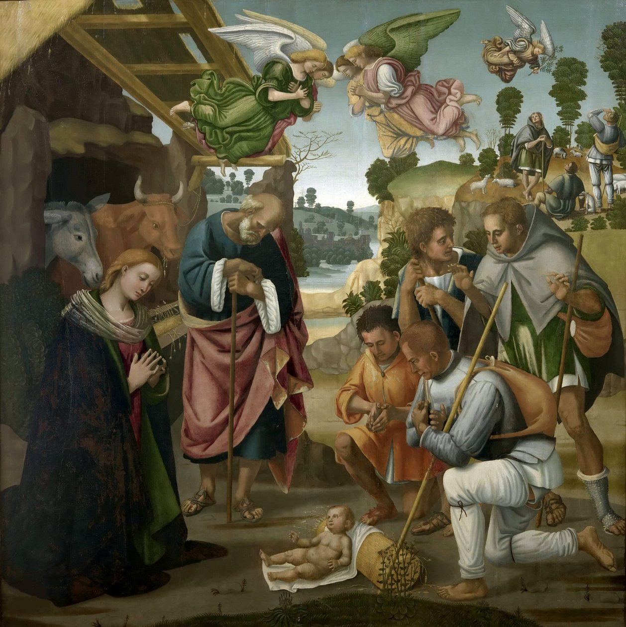 Klanění pastýřů, 1522. od Luca Signorelli