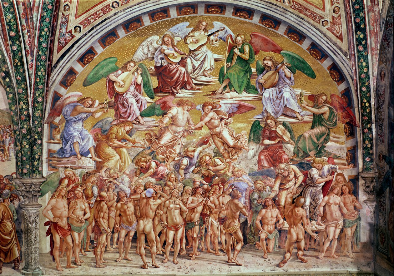 Volání vyvolených do nebe (viz také 136323) od Luca Signorelli