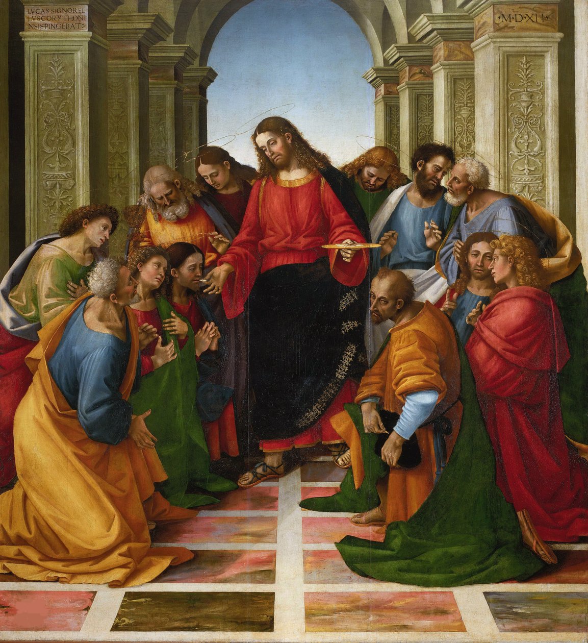Přijímání apoštolů, 1512. od Luca Signorelli