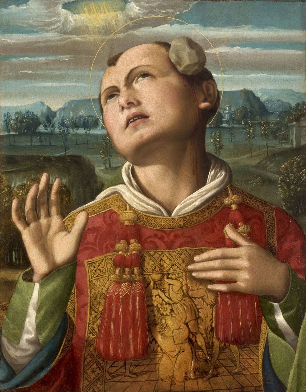 Ukamenování svatého Štěpána, 1500-1505. od Luca Signorelli