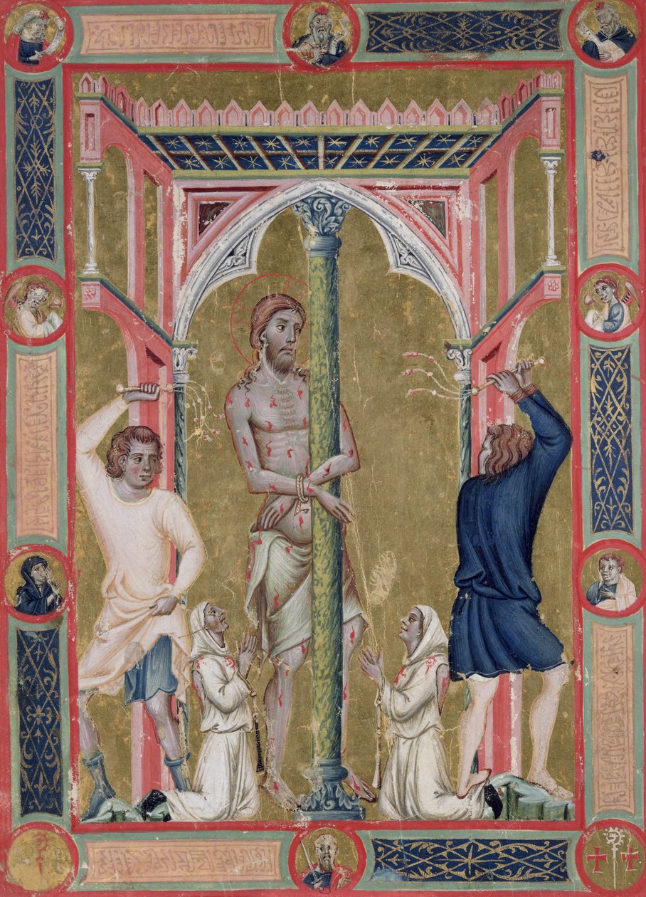 Bičování Krista z Mariegoly de la Scuola di San Giovanni Evangelista de Venise od Luca di Paolo Veneziano