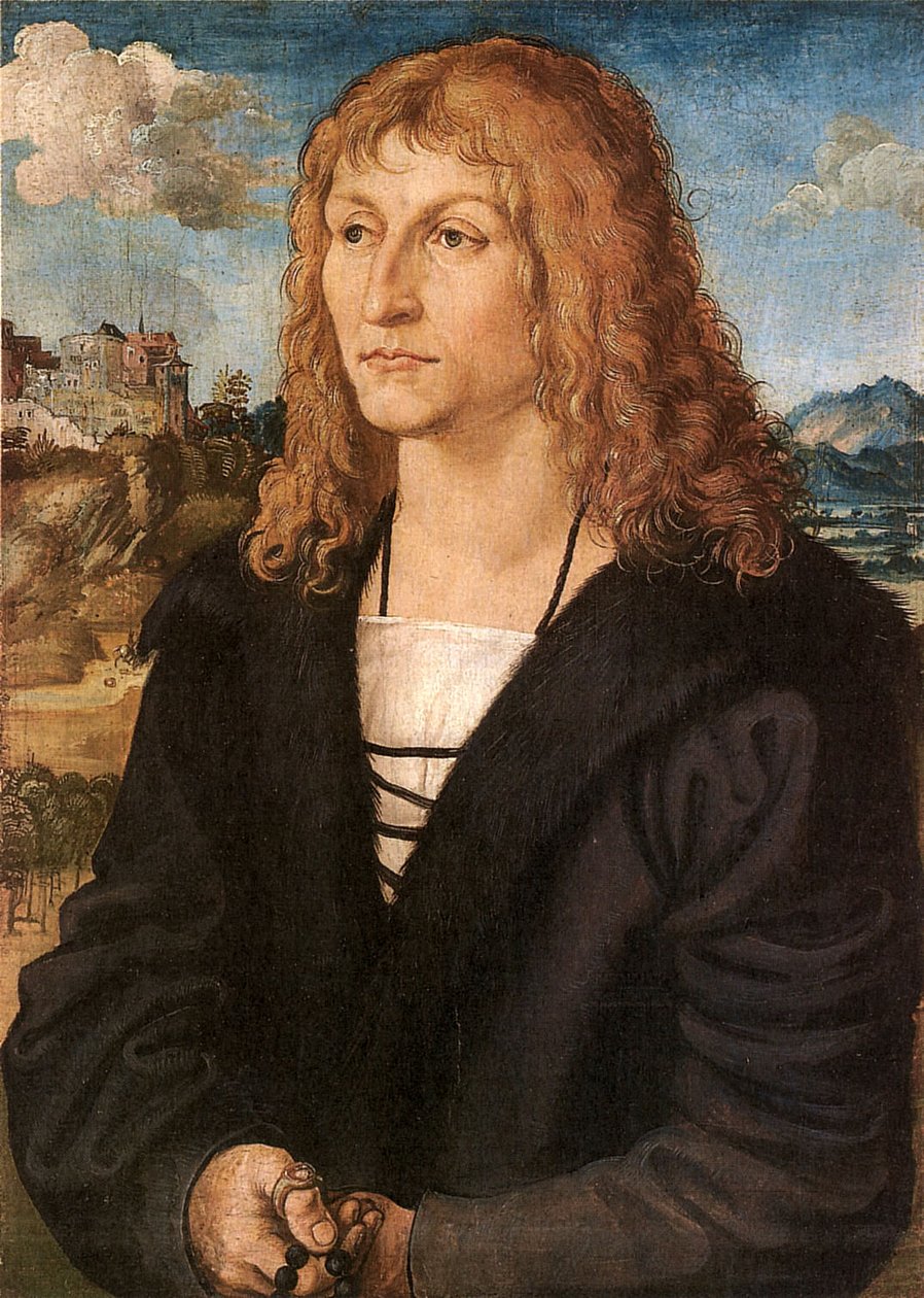 Bez vousů mladý muž od Lucas Cranach the Elder