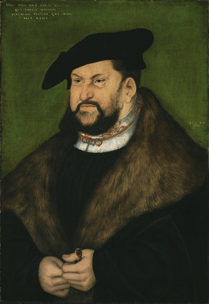 Portrét Johanna vytrvalého, saského kurfiřta od Lucas Cranach the Elder