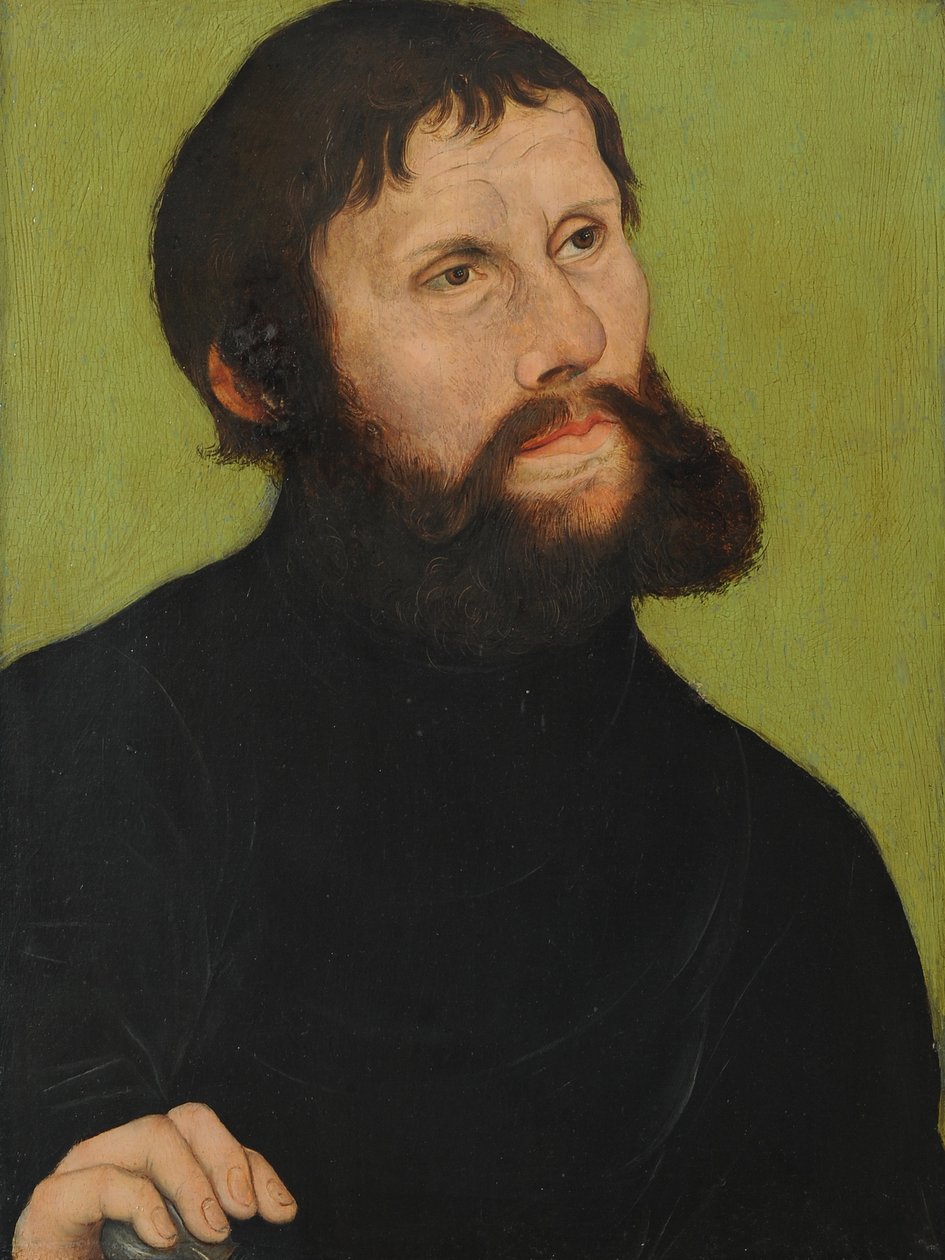 Portrét Luthera jako Junkera Jörga od Lucas Cranach the Elder