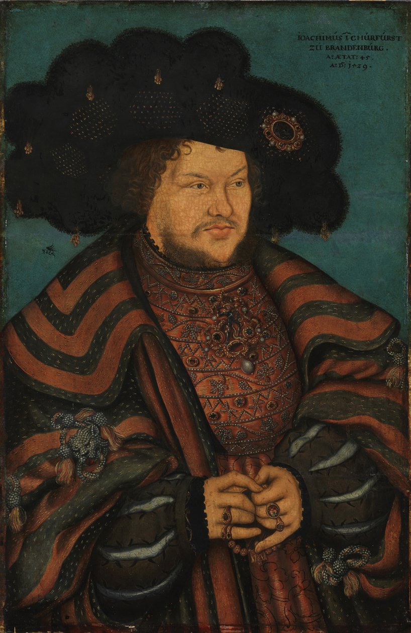 Portrét kurfiřta Joachima I. Nestora Braniborského od Lucas Cranach the Elder
