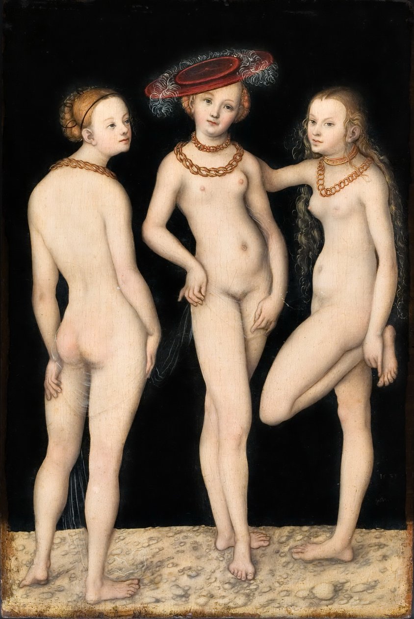 Drei Grazien od Lucas Cranach the Elder