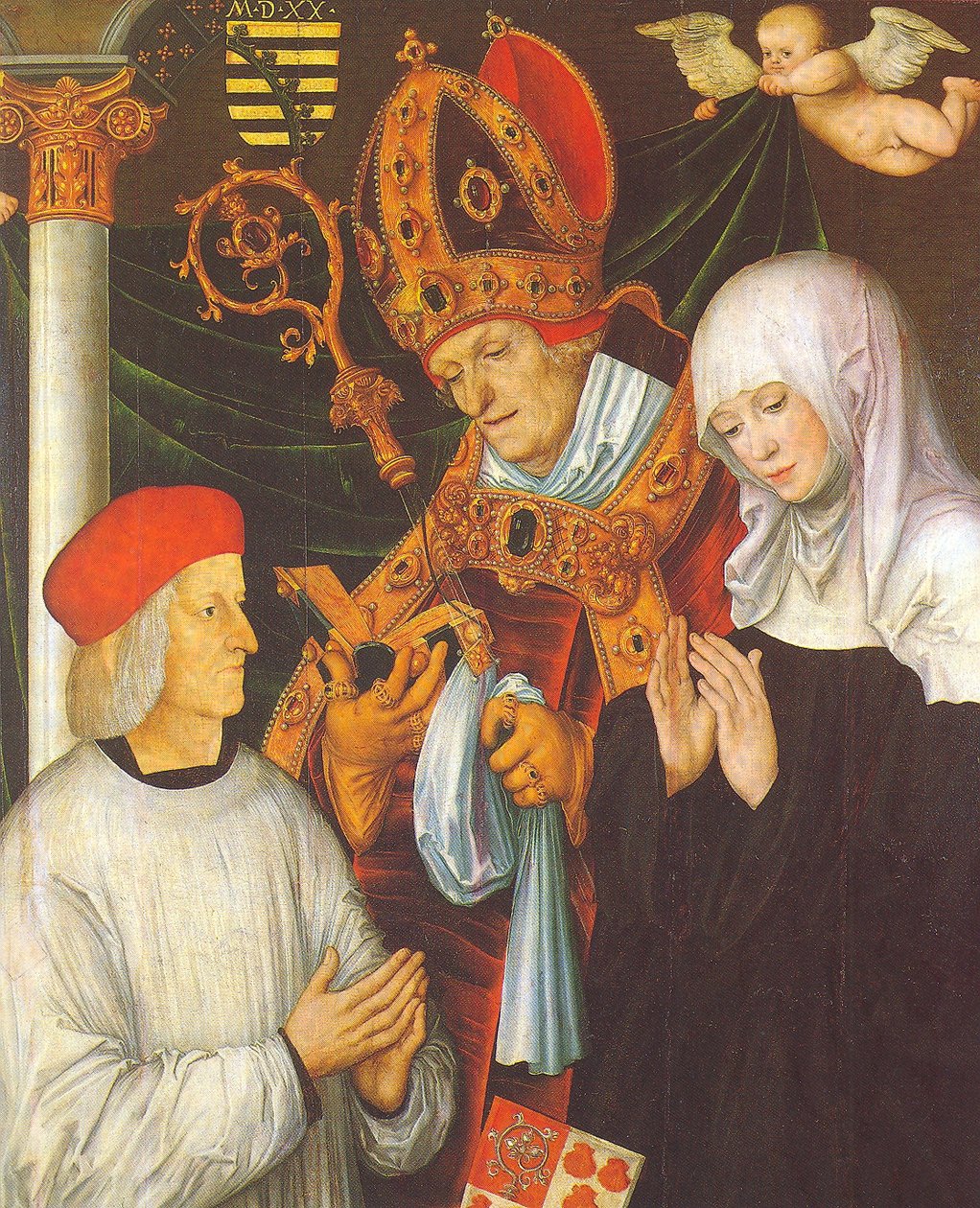 Gabriel von Eyb, biskup z Eichstättu, s hl. Willibald a Walburga od Lucas Cranach the Elder