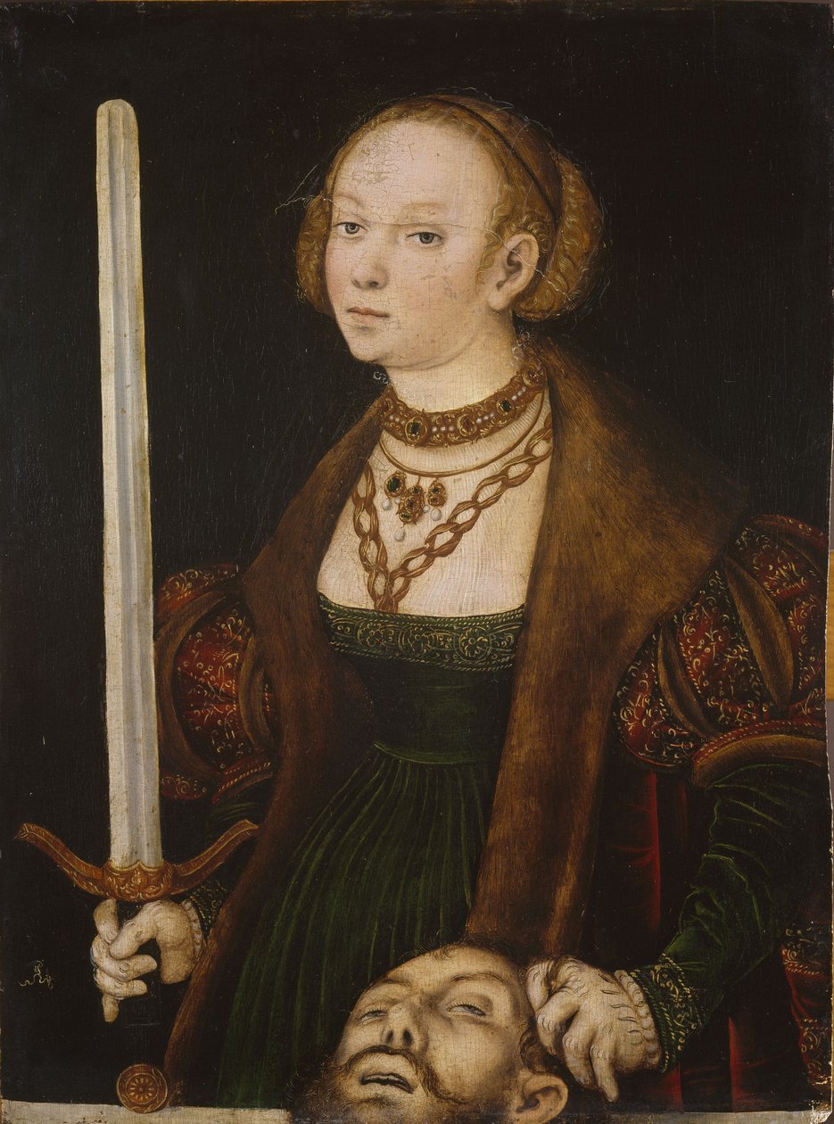 Judith s hlavou Holofernes od Lucas Cranach the Elder