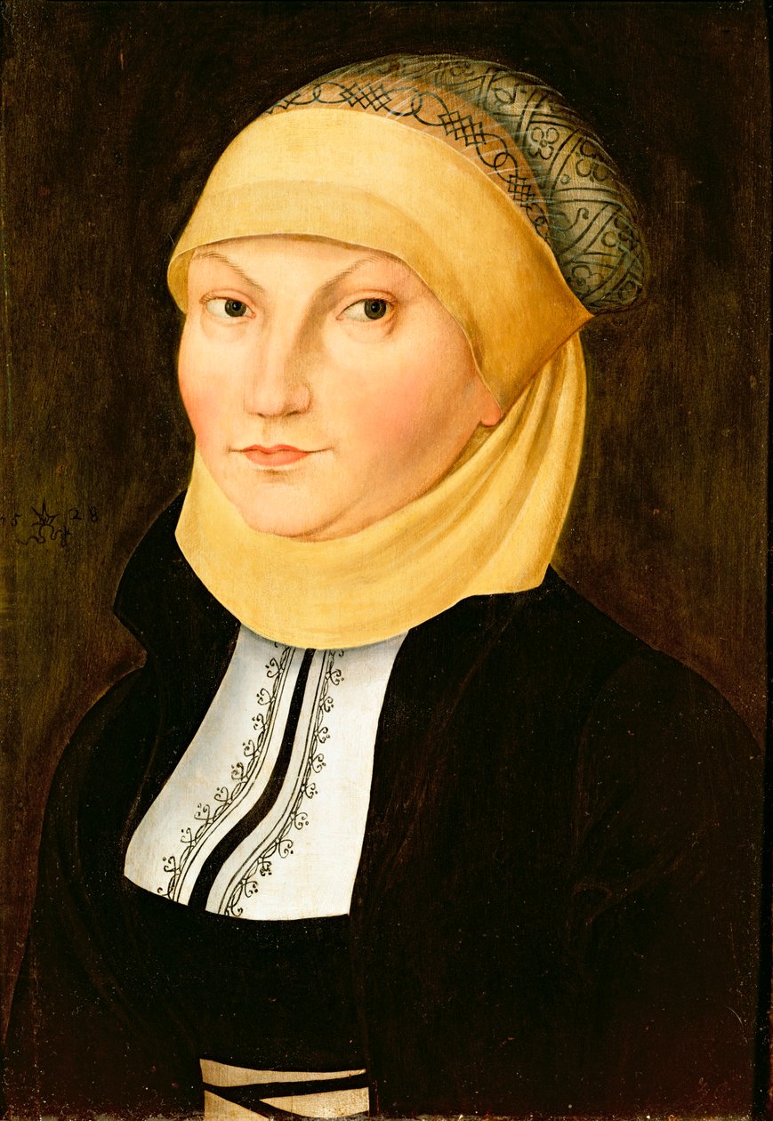 Katharina Luther (rozená von Bora), 1528 od Lucas Cranach the Elder
