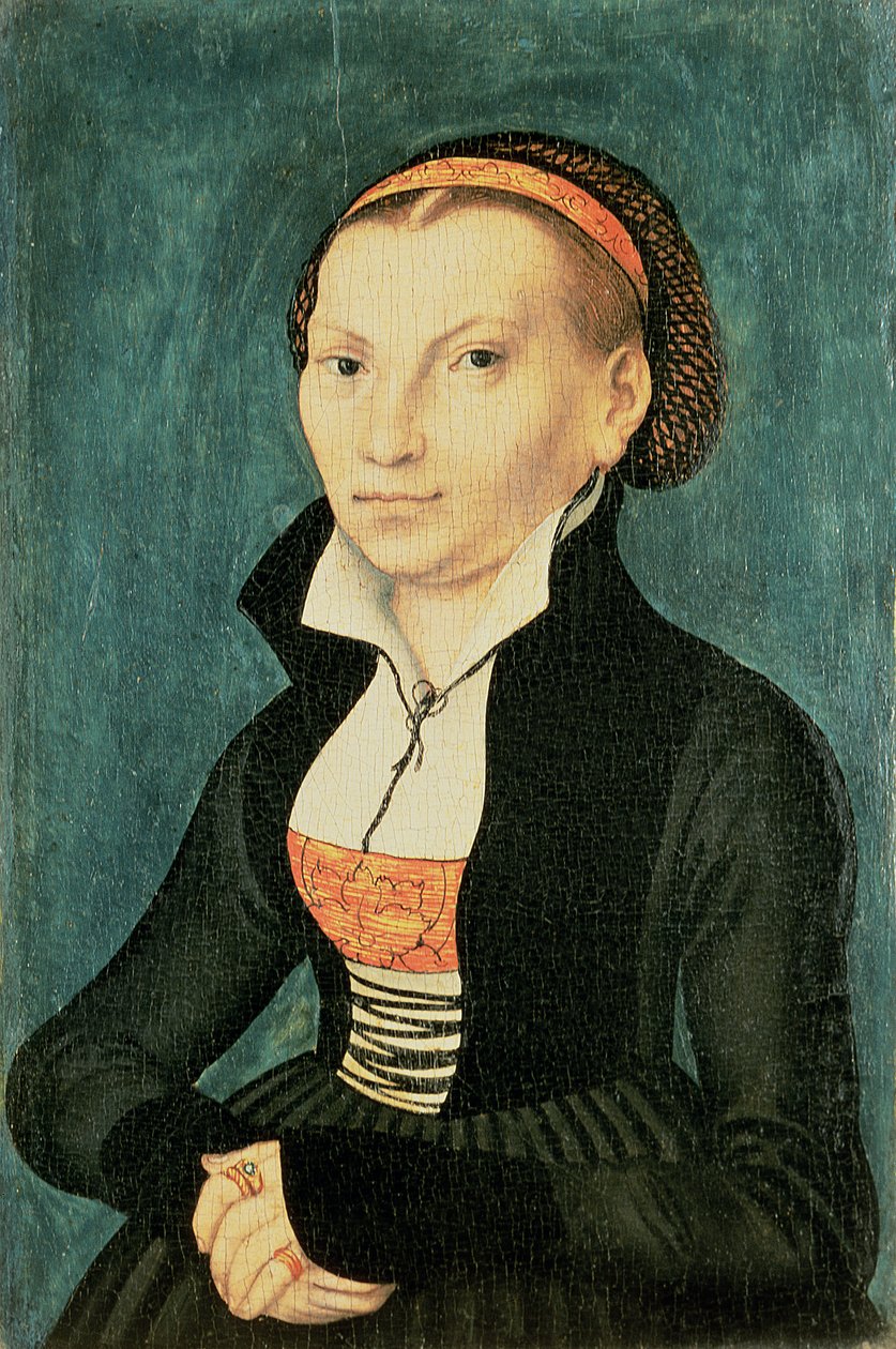Katharina von Bora, budoucí manželka Martina Luthera, 1526 (olej) od Lucas Cranach the Elder