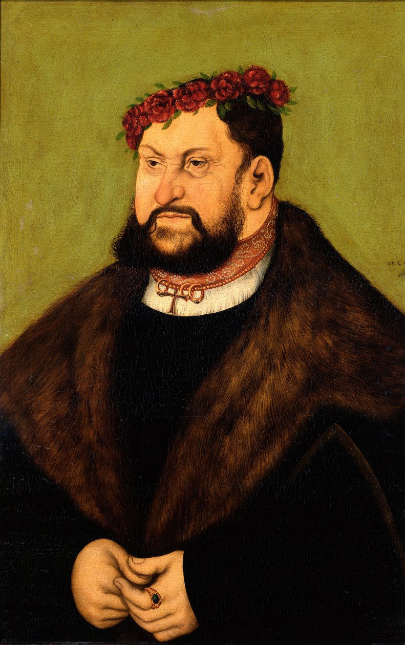Kurfiřt Johann, vytrvalý Sasko od Lucas Cranach the Elder