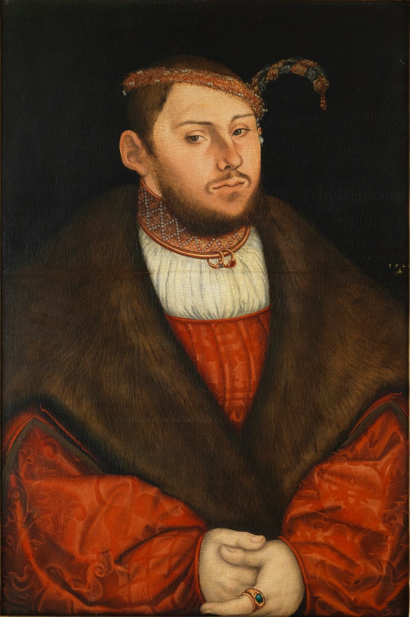 Kurfiřt kníže Johann Friedrich Saský od Lucas Cranach the Elder