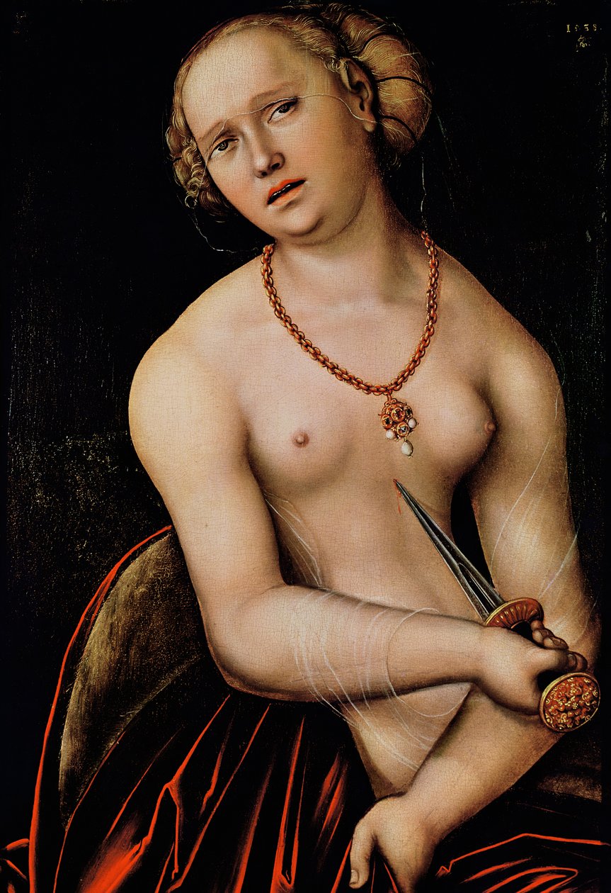 Lucretia, 1538 od Lucas Cranach the Elder
