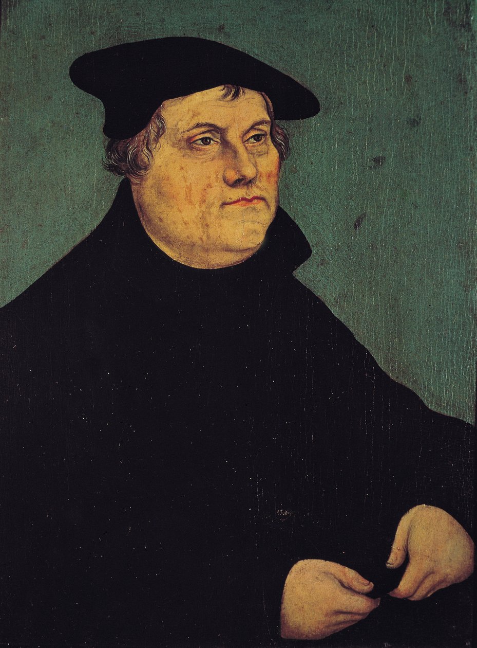 Portrét Martina Luthera (1483-1546) 1543 od Lucas Cranach the Elder