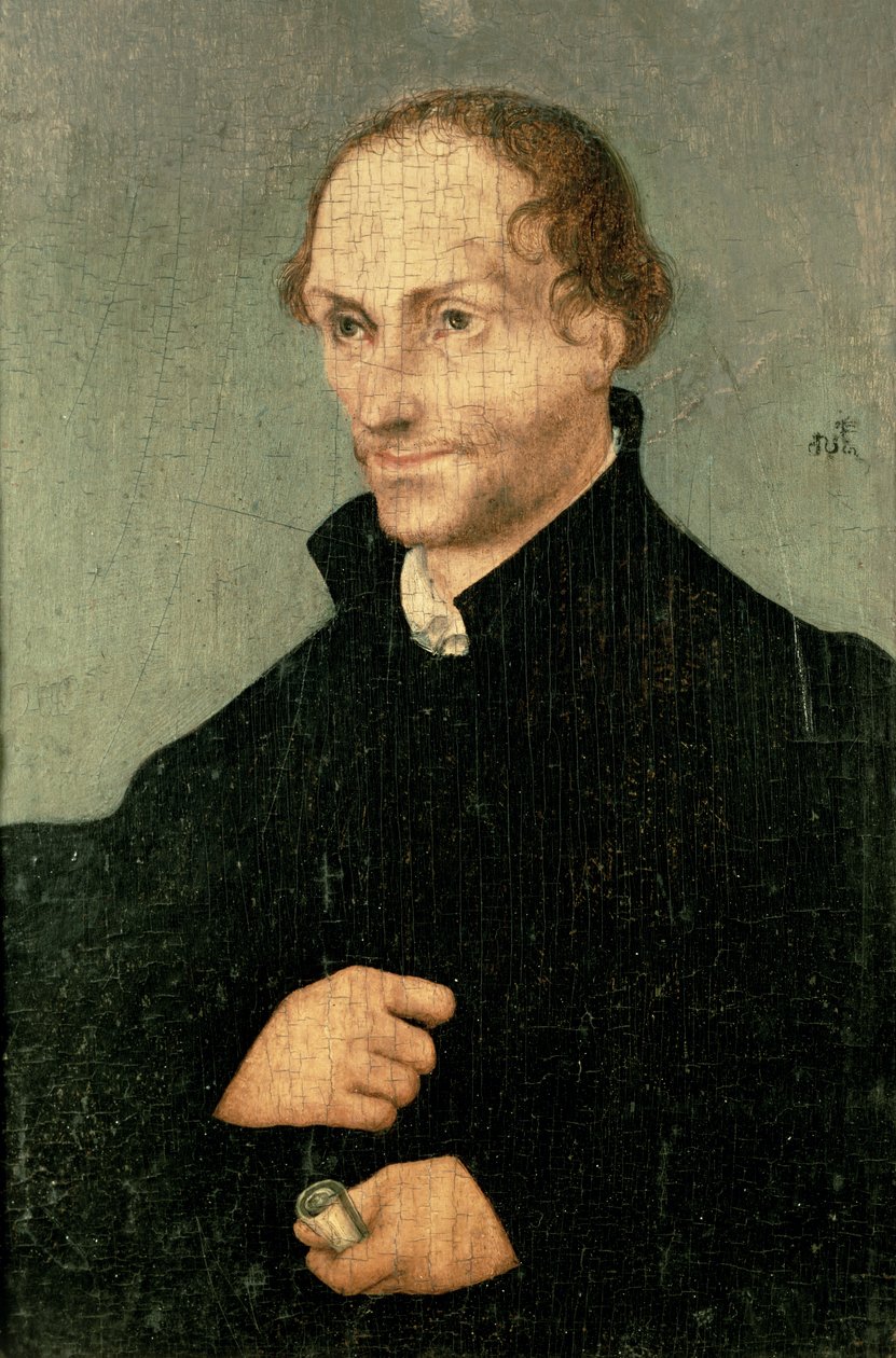 Portrét Philippa Melanchtona (1497-1560), 1532 od Lucas Cranach the Elder