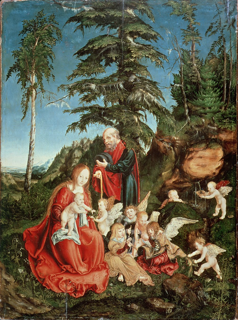 Odpočinek na útěku do Egypta, 1504 od Lucas Cranach the Elder