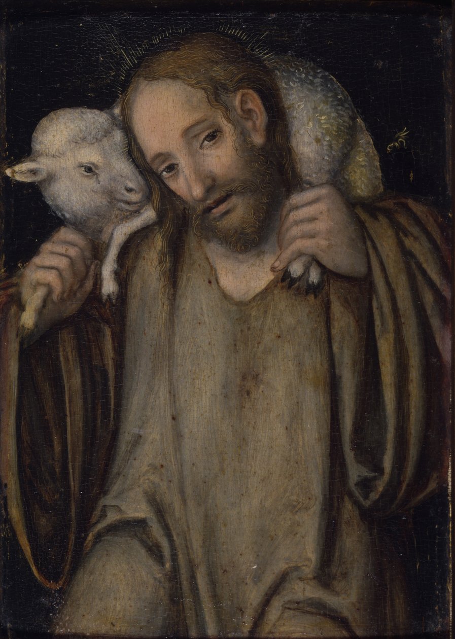 Dobrý pastýř od Lucas Cranach the Elder