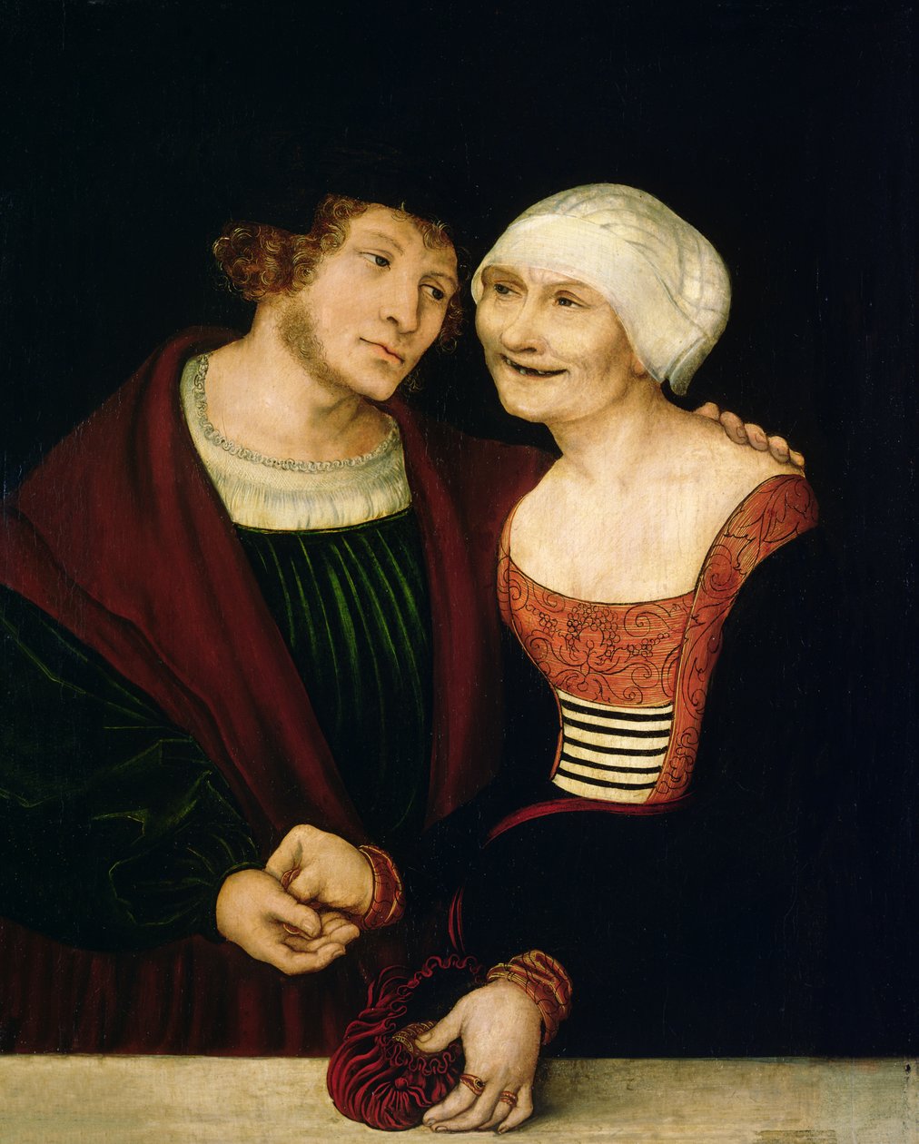 Zamilovaná stará žena od Lucas Cranach the Elder