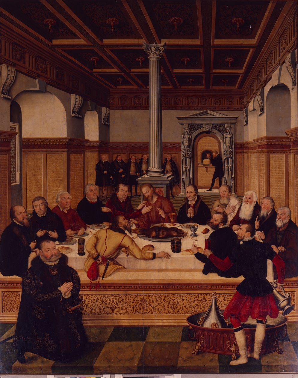 Poslední večeře od Lucas Cranach the Elder