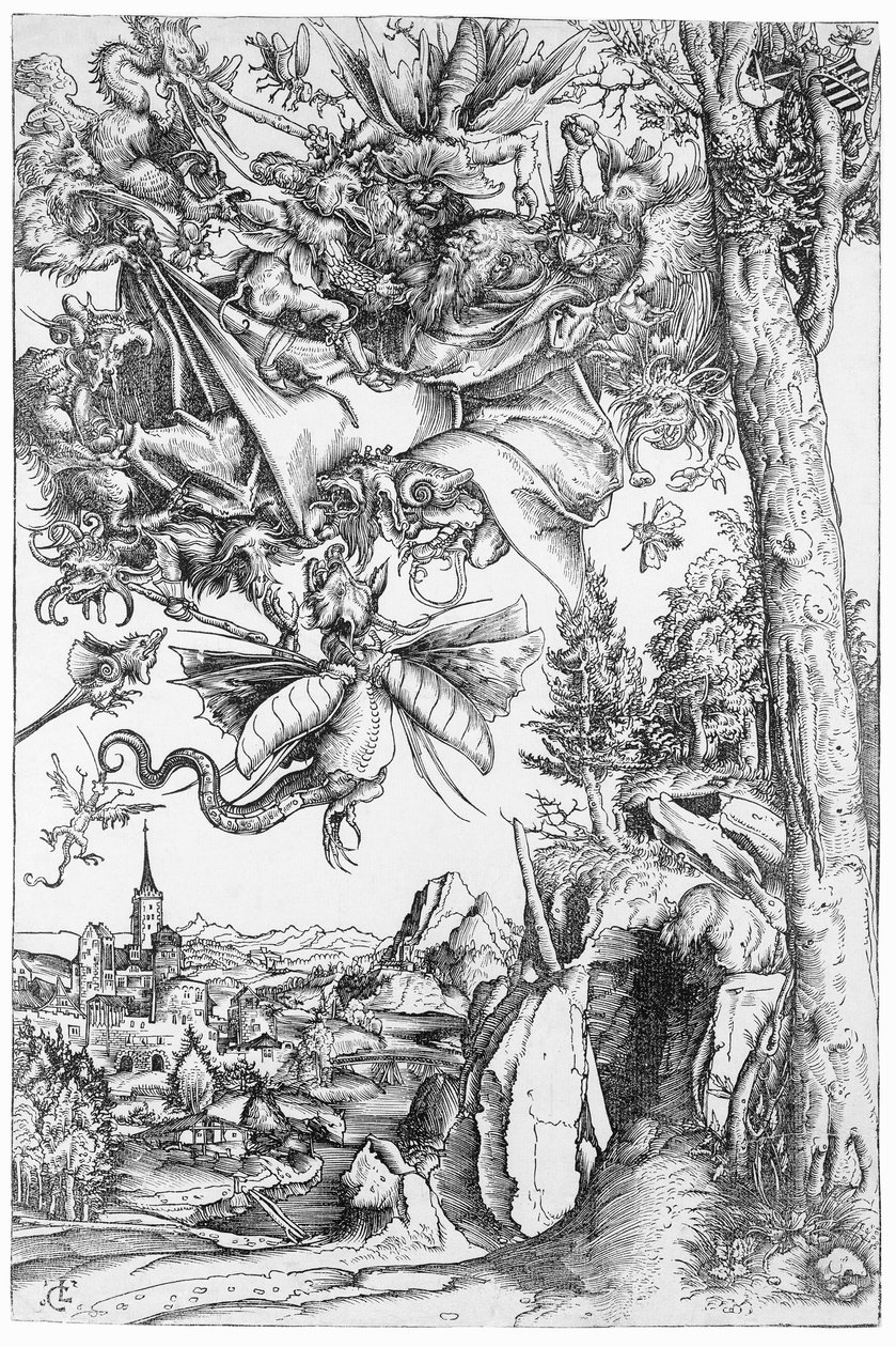 Pokušení svatého Antonína, 1506 od Lucas Cranach the Elder