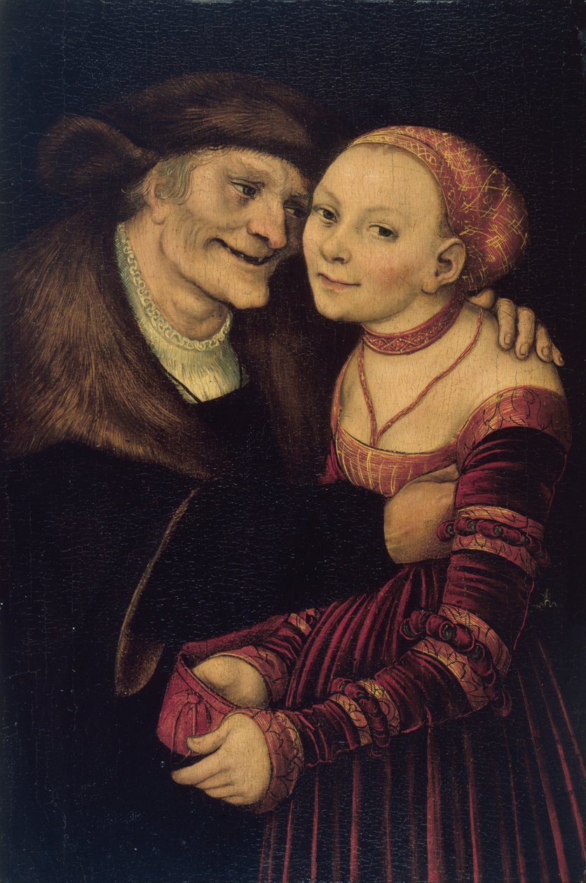 Neodpovídající pár od Lucas Cranach the Elder