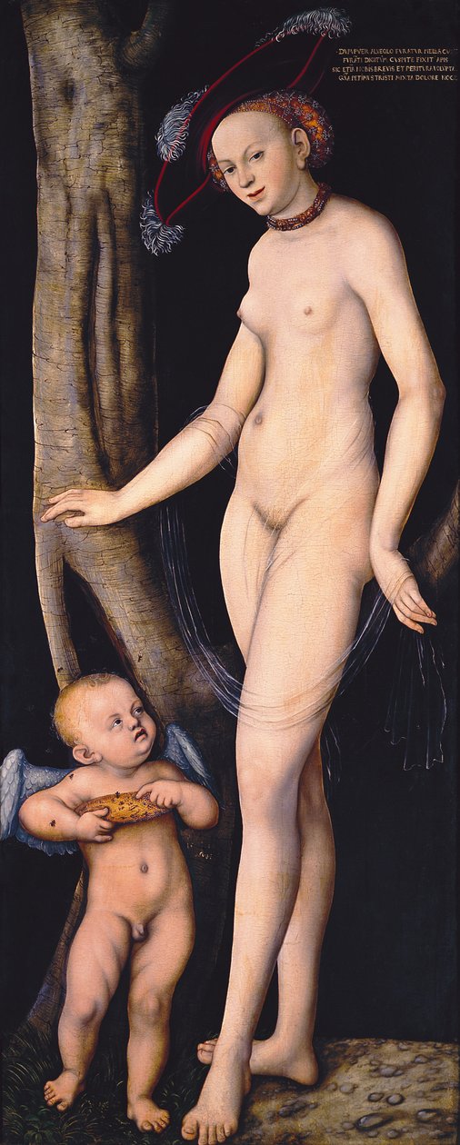 Venuše a Amor od Lucas Cranach the Elder