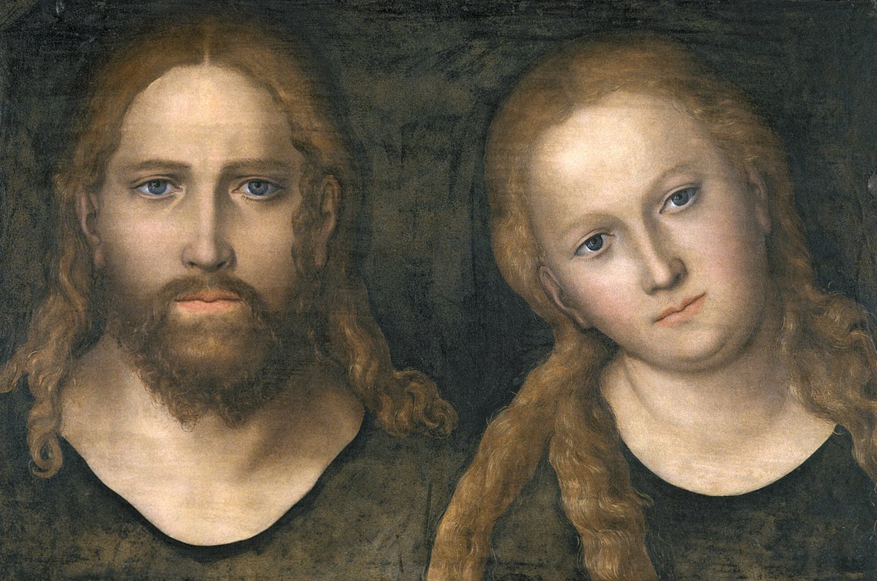 Kristus a Maria, 1516-20 od Lucas Cranach the Elder