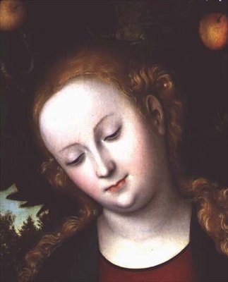 Hlava Panny od Lucas Cranach the Elder