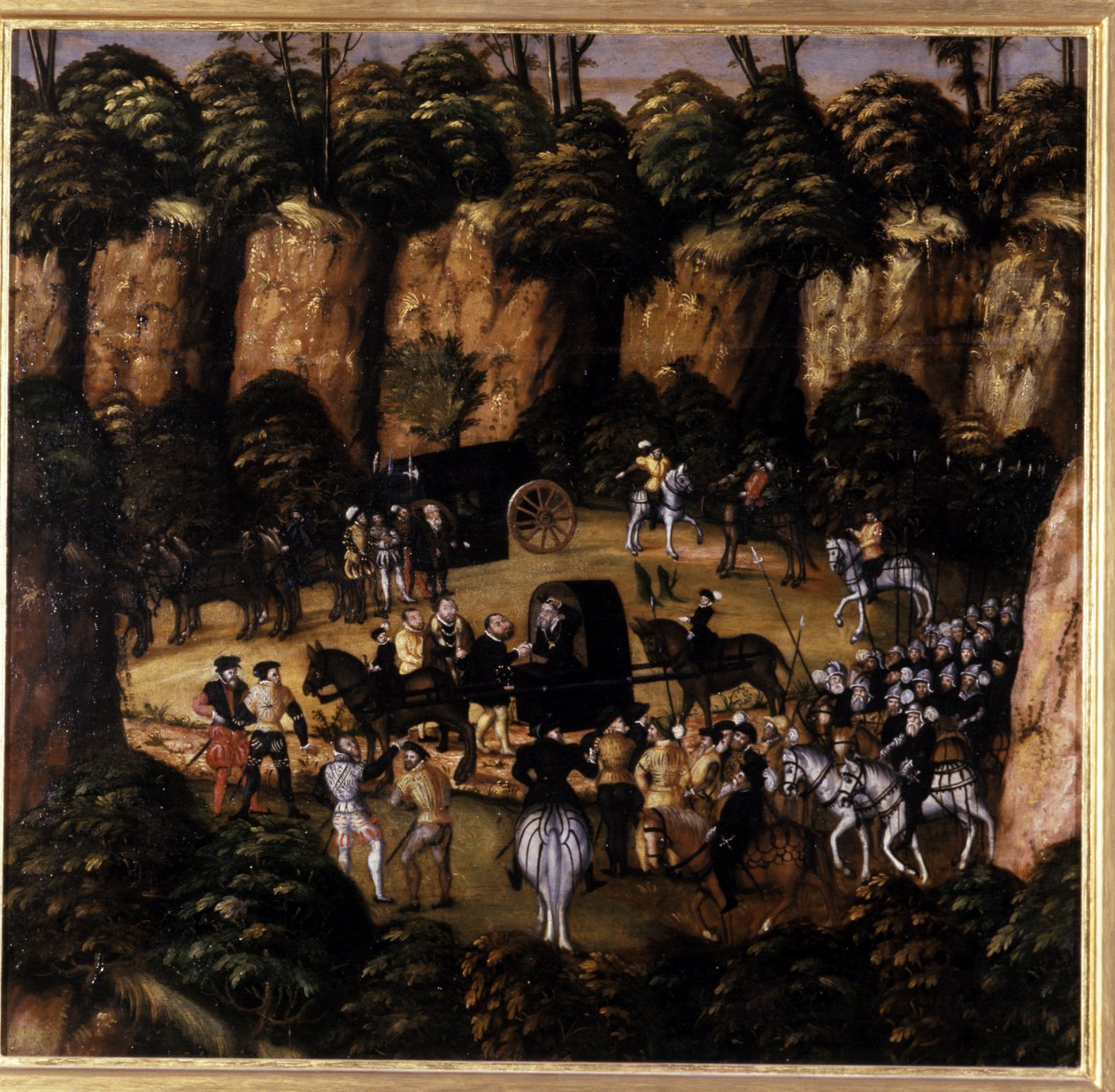 John Frederick Magnanimous a King Charles V, 1552 od Lucas Cranach the Elder